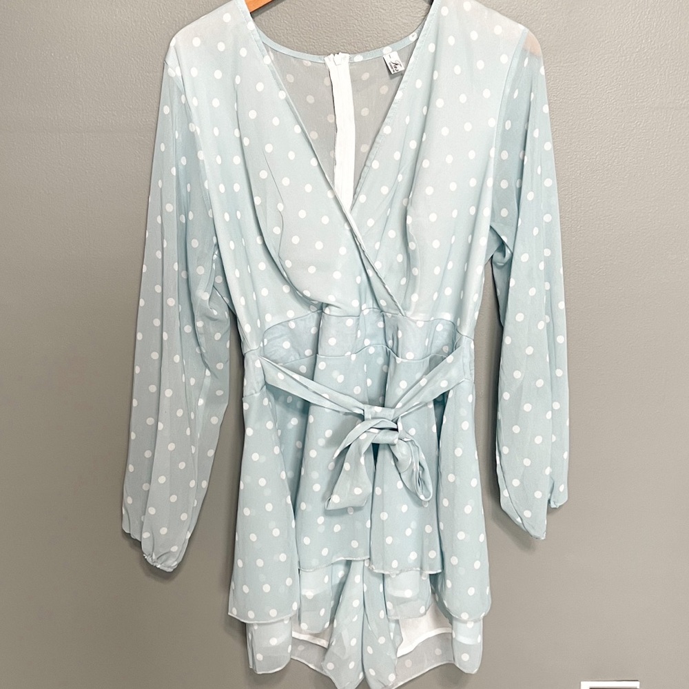 Ruffle Polka Dot Romper